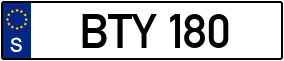 Trailer License Plate